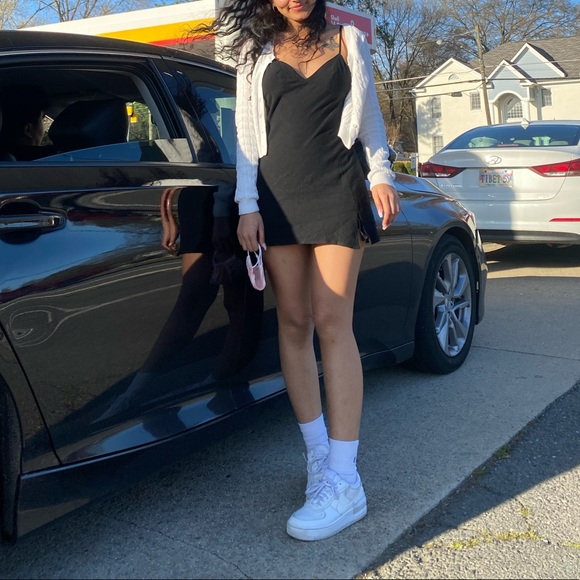 Size 4 mini black dress. Not see through - Picture 2 of 5